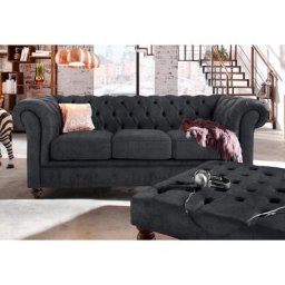Home affaire Chesterfield-Sofa Chesterfield, mit Knopfheftung, auch in Leder