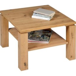 PRO Line Couchtisch, aus Holz, mit Ablageboden, wahlweise mit Holzplatte oder Einlage