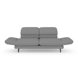 DOMO collection 2-Sitzer Padova, Armteilverstellung, wahlweise auch Rückenverstellung und Drehfunktion