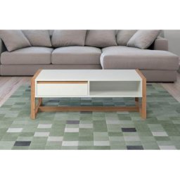trendteam Couchtisch Dakota, eckiger Couchtisch, Breite 110cm, Höhe 39cm, 2 Schubfächer, 2 Fächer