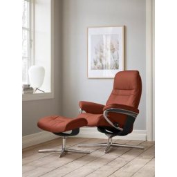 Stressless® Relaxsessel Sunrise, mit Cross Base, Größe S, M & L, Holzakzent Schwarz