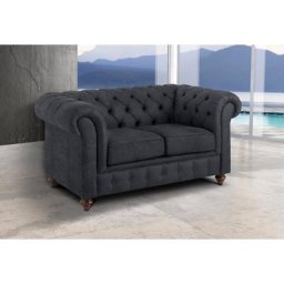 Home affaire 2-Sitzer Chesterfield, mit Knopfheftung, auch in Leder