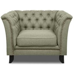 Leonique Sessel Lynelle, Chesterfield Design mit typischer Knopfheftung und Nietenbesatz