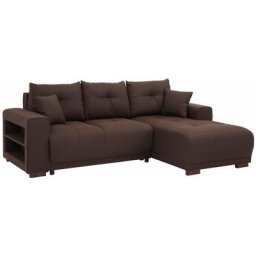Home affaire Ecksofa Viborg, mit Regal in der Armlehne, wahlweise mit Bettfunktion
