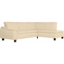Max Winzer® Ecksofa Alessio, mit abgerundeter Rückenlehne, Ottomane wahlweise links oder rechts