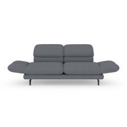 DOMO collection 2-Sitzer Padova, Armteilverstellung, wahlweise auch Rückenverstellung und Drehfunktion