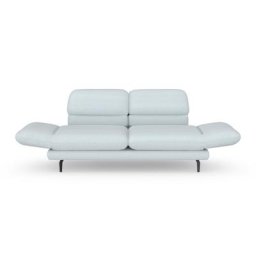 DOMO collection 2-Sitzer Padova, Armteilverstellung, wahlweise auch Rückenverstellung und Drehfunktion