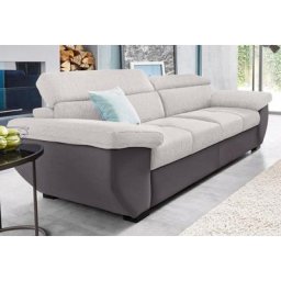 COTTA Polstergarnitur, (Set), Set: bestehend aus 2,5-Sitzer Sofa und Hocker, 2,5-Sitzer