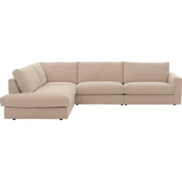 Home affaire Ecksofa Remersburg, aus Kunststoff Füßen, mit losen Rücken- und Sitzkissen