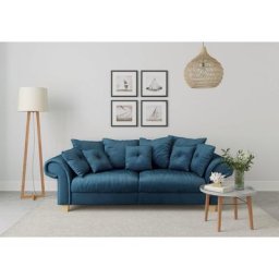 Home affaire Big-Sofa Queenie Megasofa, 2 Teile, mit weichem Sitzkomfort und zeitlosem Design, viele kuschelige Kissen