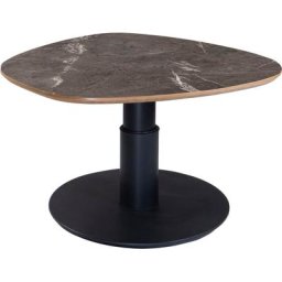 Vierhaus Couchtisch, Couchtisch, Platte HPL Auflage Marmor Mabell Grigio, höhenverstellbar