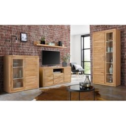 Woltra Wohnwand Logo, (Set, 4-St), teilmassives Holz