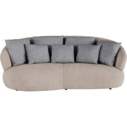 INOSIGN Big-Sofa La Luna, Big-Sofa, halbrund, mit weichen Zier- und Rückenkissen