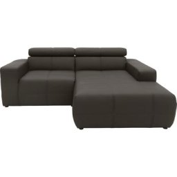 DOMO collection Ecksofa Brandon, Mit Kopfteilverstellung, auch in Leder