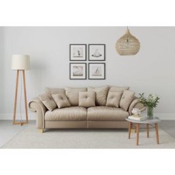 Home affaire Big-Sofa Queenie Megasofa, 2 Teile, mit weichem Sitzkomfort und zeitlosem Design, viele kuschelige Kissen