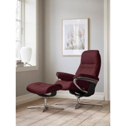 Stressless® Relaxsessel Sunrise, mit Cross Base, Größe S, M & L, Holzakzent Schwarz