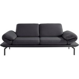 DOMO collection 2-Sitzer New York, wahlweise mit Arm- und Rückenfunktion, mit Winkelfuß aus Metall