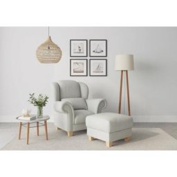 Home affaire Ohrensessel Queenie Ohrenseesel (1-St), mit softem, weichem Sitzkomfort und zeitlosem Design
