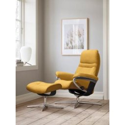 Stressless® Relaxsessel Sunrise, mit Cross Base, Größe S, M & L, Holzakzent Schwarz
