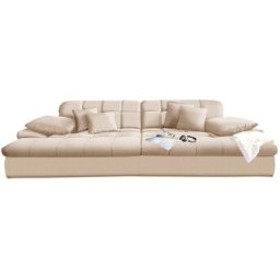 Mr. Couch Big-Sofa Biarritz, wahlweise mit Kaltschaum (140kg Belastung/Sitz) und RGB-Beleuchtung