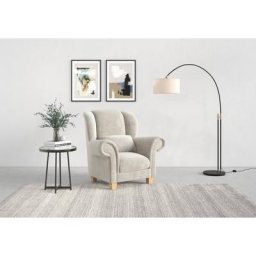 Home affaire Ohrensessel Queenie Ohrenseesel (1-St), mit softem, weichem Sitzkomfort und zeitlosem Design