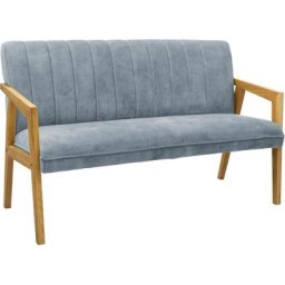 Home affaire Bank Albona, Breite 157 cm, Gestell in Eiche Massivholz