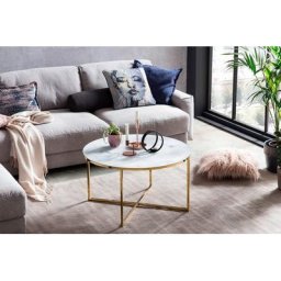 SalesFever Couchtisch, Tischplatte in Marmoroptik