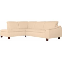 Max Winzer® Ecksofa Alessio, mit abgerundeter Rückenlehne, Ottomane wahlweise links oder rechts