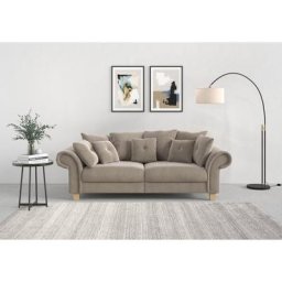 Home affaire Big-Sofa Queenie Megasofa, 2 Teile, mit weichem Sitzkomfort und zeitlosem Design, viele kuschelige Kissen