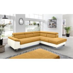 COTTA Polstergarnitur Komaris, (Set), Set: bestehend aus Ecksofa und Hocker, Kopfteilverstellung
