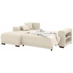 Home affaire Ecksofa Viborg, mit Regal in der Armlehne, wahlweise mit Bettfunktion