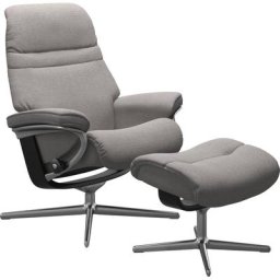 Stressless® Relaxsessel Sunrise, mit Cross Base, Größe S, M & L, Holzakzent Schwarz