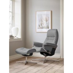 Stressless® Relaxsessel Sunrise, mit Cross Base, Größe S, M & L, Holzakzent Schwarz