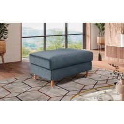 Home affaire Polsterhocker, Holzfuesse mit Metallteller