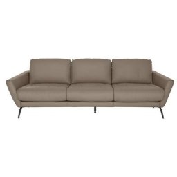 W.SCHILLIG Big-Sofa softy, mit dekorativer Heftung im Sitz, Füße schwarz pulverbeschichtet