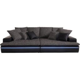 Mr. Couch Big-Sofa Haiti, wahlweise mit Kaltschaum (140kg Belastung/Sitz) und RGB-Beleuchtung