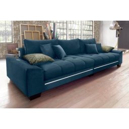 Mr. Couch Big-Sofa, wahlweise mit Kaltschaum (140kg Belastung/Sitz), mit RGB-Beleuchtung