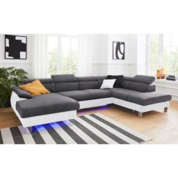 COTTA Polstergarnitur Komaris, (Set), Set: bestehend aus Wohnlandschaft und Hocker, Kopfteilverstellung