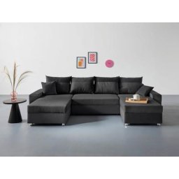 COLLECTION AB Wohnlandschaft Antaly, mit Bettkasten und Bettfunktion, 2 Zierkissen inklusive