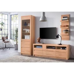 Woltra Wohnwand Silkeborg, (Set, 3-St), teilmassives Holz