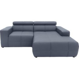 DOMO collection Ecksofa Brandon, Mit Kopfteilverstellung, auch in Leder