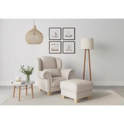 Home affaire Ohrensessel Queenie Ohrenseesel (1-St), mit softem, weichem Sitzkomfort und zeitlosem Design