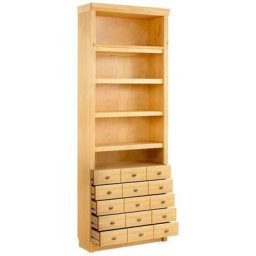 Home affaire Bücherregal Soeren, aus massiver Kiefer, in 2 Höhen, Tiefe 29 cm, mit 5 Schubkästen