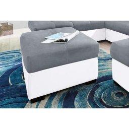COTTA Polstergarnitur, (Set), Set: bestehend aus Ecksofa und Hocker, inklusive Kopfteilverstellung