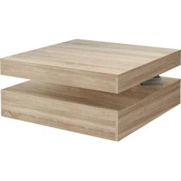 FORTE Couchtisch, mit Funktion, drehbare Tischplatte, Breite ca. 78x78 cm