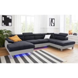 COTTA Polstergarnitur Komaris, (Set), Set: bestehend aus Wohnlandschaft und Hocker, Kopfteilverstellung