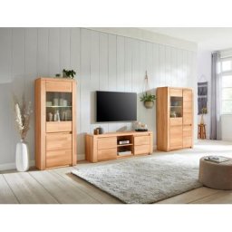 Home affaire Wohnwand Burani, (Set, 3-St), teilmassives Holz