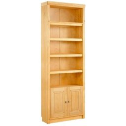 Home affaire Bücherregal Cliff, aus massiver Kiefer, Höhe 220 cm, mit 2 Holztüren, viel Stauraum