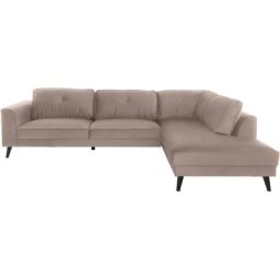 Guido Maria Kretschmer Home&Living Ecksofa Cosini, mit eleganter Kreuznaht in den Rückenkissen