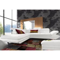 COTTA Polstergarnitur, (Set), Set: Ecksofa, Hocker, Kopfteilverstellung, wahlweise mit Bettfunktion